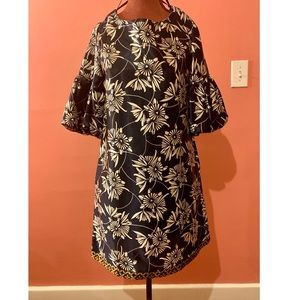 Puff Ruffle Short Sleeve Dress